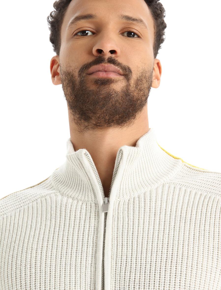 Chandails Icebreaker Merino Lodge Long Sleeve Half Zip Homme Doré | FR 1213NWYB